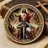 🛡️ Knight of Christ Challenge Coin – Wear the Armor of God