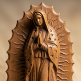 Guatalupe Beech Wood Tabletop Ornament - craftsmanship detail