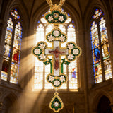 Orthodox Sacred Jesus Crucifix: A Rich Tapestry of Faith - craftsmanship detail