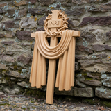 A Holy Testimony: Handcrafted Beechwood Crown of Thorns and Resurrection Shawl Cross