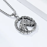 Lucky Horseshoe Head Stainless Steel Necklace - BGCOPPER