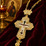 Orthodox Bishop’s Pectoral Cross: A Regal Symbol of Sacred Authority - gift presentation