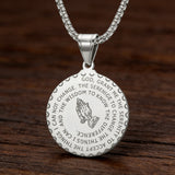 Serenity Prayer Medallion Necklace: A Daily Reminder of Faith & Resilience