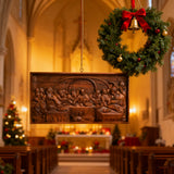 Last Supper Religious Carving Icons Personalized Gifts Wood Carving Religious Wood Wall Art