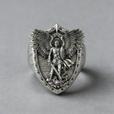 Archangel Michael Steel Titanium Ring——Giving us the strength and courage to move forward