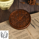 Bgcopper Wooden Tree of Life Celtic Cross Coasters - BGCOPPER