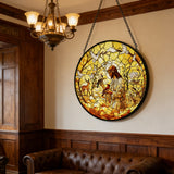 Jesus & Creation Stained Glass Suncatcher: Light, Faith, and the Beauty of God’s World