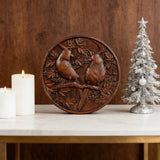 Red Cardinal Couple Hand-Carved Wood Figurine: A Symbol of Hope & Spiritual Connection