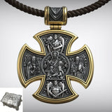 S925 sterling silver double-sided Jesus and Virgin Mary necklace - BGCOPPER