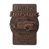 Dad's Garage Icon, Wooden Garage Pendant, Father's Day Gift - BGCOPPER