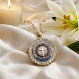 Crown of Thorns Cross Pendant Necklace