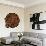 Owl Hand-Carved Beechwood Wall Art