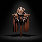 A Holy Testimony: Handcrafted Beechwood Crown of Thorns and Resurrection Shawl Cross