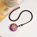 Metatron Tesseract Necklace, Epoxy Stone Sacred Geometry Pendant, Spiritual Protection Medal - BGCOPPER