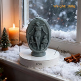 Oval Virgin Mary Scented Candle: A Sacred Blend of Devotion & Elegance