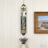 Hand-Painted Enamel Mezuzah: The Dual Essence of Faith & Craftsmanship