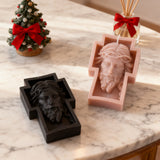 Jesus Crucifix Scented Candle: A Sacred Glow of Sacrifice & Devotion