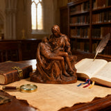 Michelangelo's Madonna and Child of Mercy Wooden Tabletop Arrangement