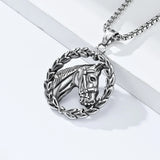 Lucky Horseshoe Head Stainless Steel Necklace - BGCOPPER