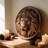 Lion Head Wooden Wall Art: Symbol of Christ the Lion of Judah