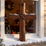 Wooden Spiral Cross: A Symbol of Christ's Sacrifice & Unity
