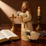 The Good Shepherd Resin Figurine: "The Lord is My Shepherd" ✨🙏