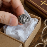 St. Michael Archangel Holy Sword Gabriel Angel S925K Silver Ring