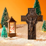 INRI Ascension of Jesus wood carving cross —The best gifts for Easter - BGCOPPER