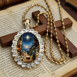 Nativity Scene Pendant & Keychain: A Radiant Tribute to the First Christmas