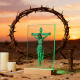 Jesus Crucifixion Glass Lamp: Turning Faith into a Tangible Daily Sacred Object