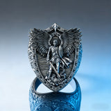 Archangel Michael Steel Titanium Ring——Giving us the strength and courage to move forward