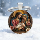 Holy Family Keychain: Carry the Warmth of the Nativity Wherever You Go