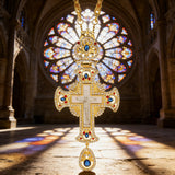 Jesus Cross Diamond-Encrusted Necklace: A Sacred Statement of Faith