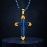 Titanium Steel 18K Gold Cross Necklace | A Christian Emblem of Faith and a Fashion Statement