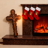 Kruzifix aus Eschenholz, Jesus Christus, hölzernes Kreuz Geschenk der Liebe