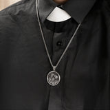 Holy Family S925K Sterling Silver Pendant Necklace - BGCOPPER