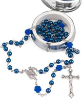 Virgin Mary alloy rosary beads — comes with a jewelry box - BGCOPPER