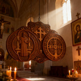 St. Benedict's Exorcism Medal Christian Exorcism Plaque - Wall Decor