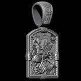 S925K Silver St. George Defeats the Dragon Protection Necklace - BGCOPPER