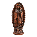 Our Lady of Guadalupe Round Wooden Tabletop Ornament - BGCOPPER