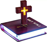 Magnetic Levitation Anti-Gravity Cross Bible Book LED Illuminator - BGCOPPER