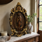A Handcrafted Sanctuary: Our Lady of Guadalupe Wood Carving