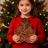 “Bee & Honeycomb” Hand-Carved Wood Wall Art – A Christian Symbol of Diligence & Divine Provision