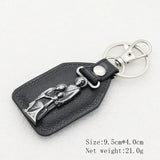St.Benedict Guadalupe Miraculous Medal Keyrings Leather Car Key Chains - BGCOPPER