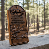 Lake House Prayer Wood Wall Plaque