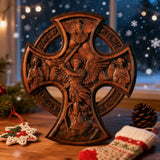 Orthodox Archangel Michael Wooden Sculpture - Gives Us Strength and Courage to Move Forward