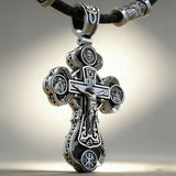 Two-Sided Devotional Cross - Jesus & Mary in 925 Silver - Wearable Faith