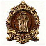 St. Jude Wooden Religious Icon Wall Artwork - Patron Saint of Despair in Troubled Times