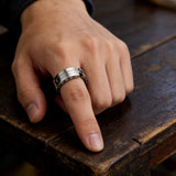 Deformable Kissing Fish Stainless Steel Jewelry | Ring & Necklace 2-in-1 Set