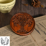 Bgcopper Wooden Tree of Life Celtic Cross Coasters - BGCOPPER